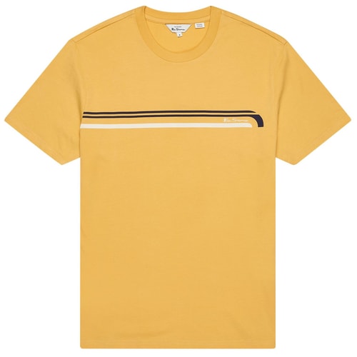 Ben Sherman Streifen T-Shirt Gelb 